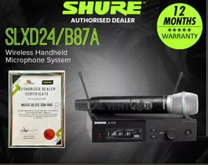 Shure Slxd24/B87a Digital Wireless Microphone System With Rack Mount