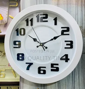 Black/White Frame Wall Clock