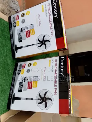 Modern 18" Century Rechargeable Standing Fan