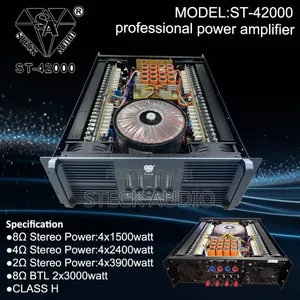 St 42000 Steck Audio Professional 4chanels Power Amplif 4 Line Arrays