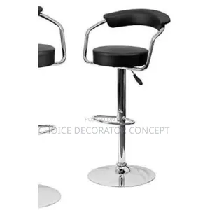 Adjustable 360° Set of 2 Bar Stool
( Black)