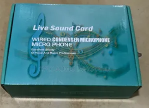 Live Sound Card Wired Condenser Microphone