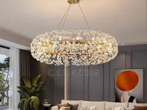 Crystal by 600 Drop Chandelier Light