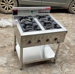 Imported Stainless 4 Burner Cooker Without Oven.