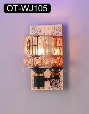 Crystal Mirror Wall Bracket Fitting With Bulb