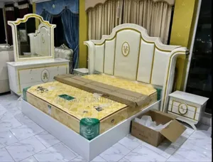 Bed Set With Drawers and Dressing Mirror and Table
