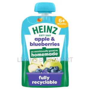 Heinz by Nature Apple Blueberries Pouch, 4+ Months