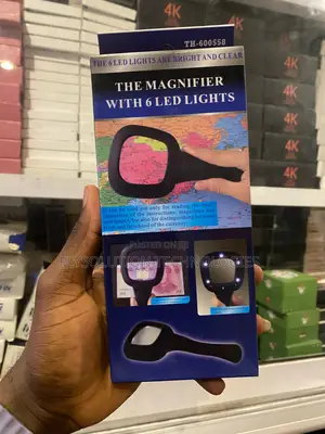 Handheld Magnifier Glass With 6 Led Lights - Th-600558