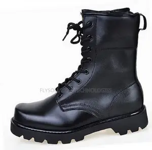 High Quality Leather Combat Black Tactical Boots for Military