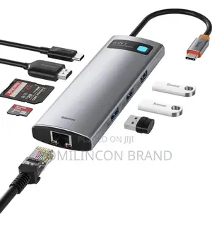Baseus 8-in-1 Usb C Hub Docking Station, Usb C Adapter With Hdmi,