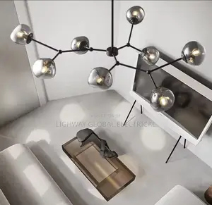 Modern Nordic Black Lava Chandelier