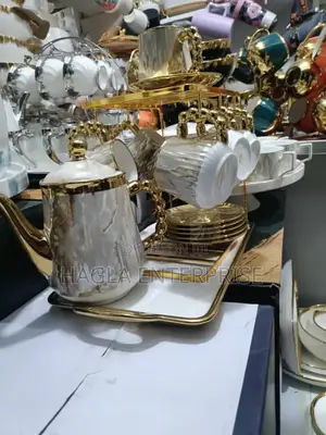 6pcs Tea Cup and Saucer With Jug