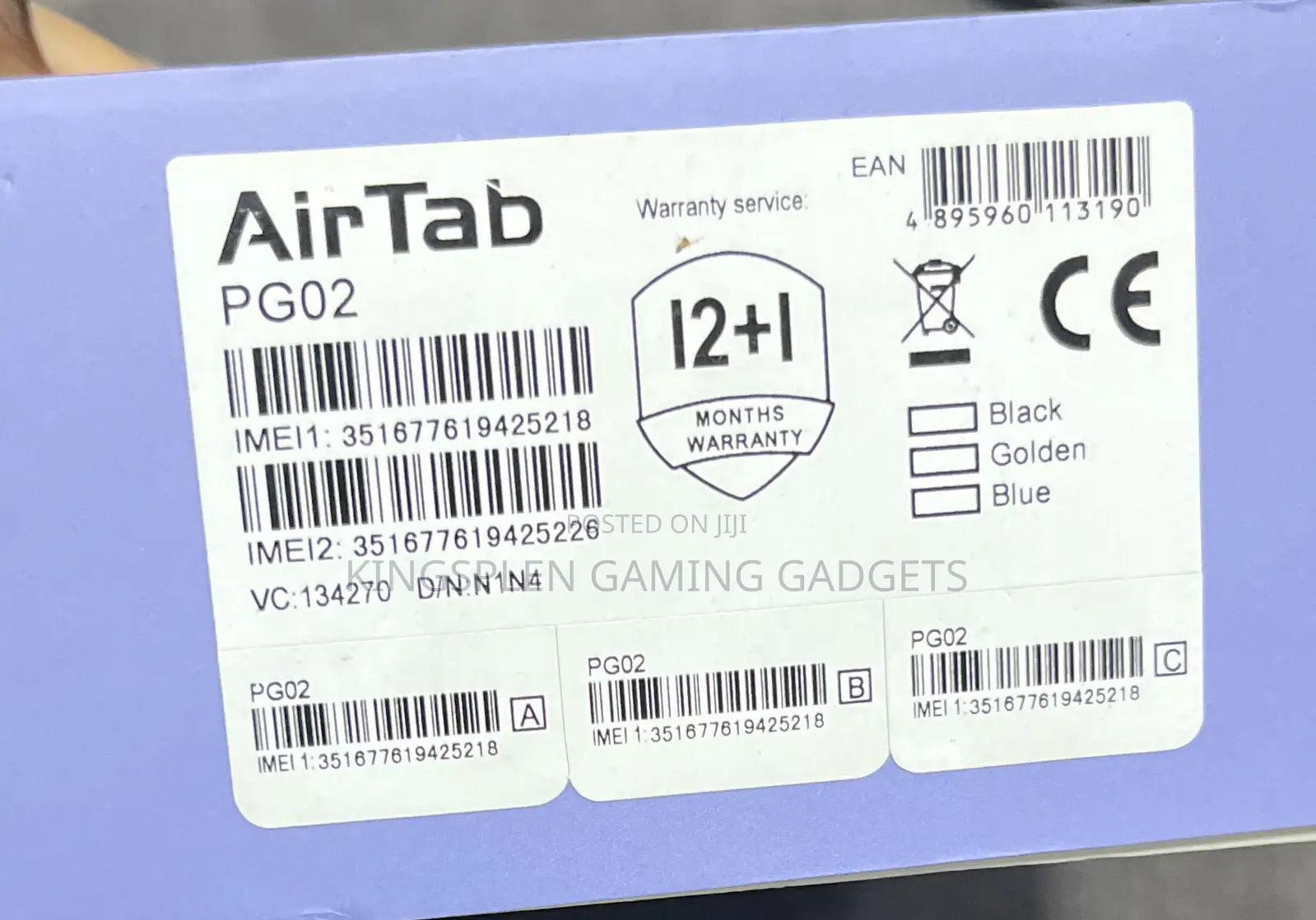 New AirTab PG02 1 TB Black
