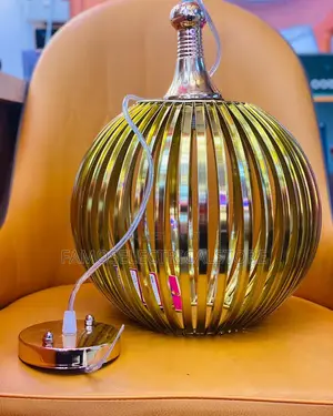 Modern Ceiling Mounted Iron Golden Pendant