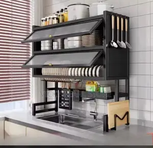 Double Layer Over the Sink Plate Rack