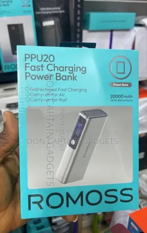 Romoss Laptop Power Bank 130w Bidirectional Fast 20000mah Ppu20