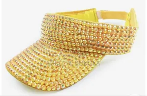 Rhinestone Visor Cap
