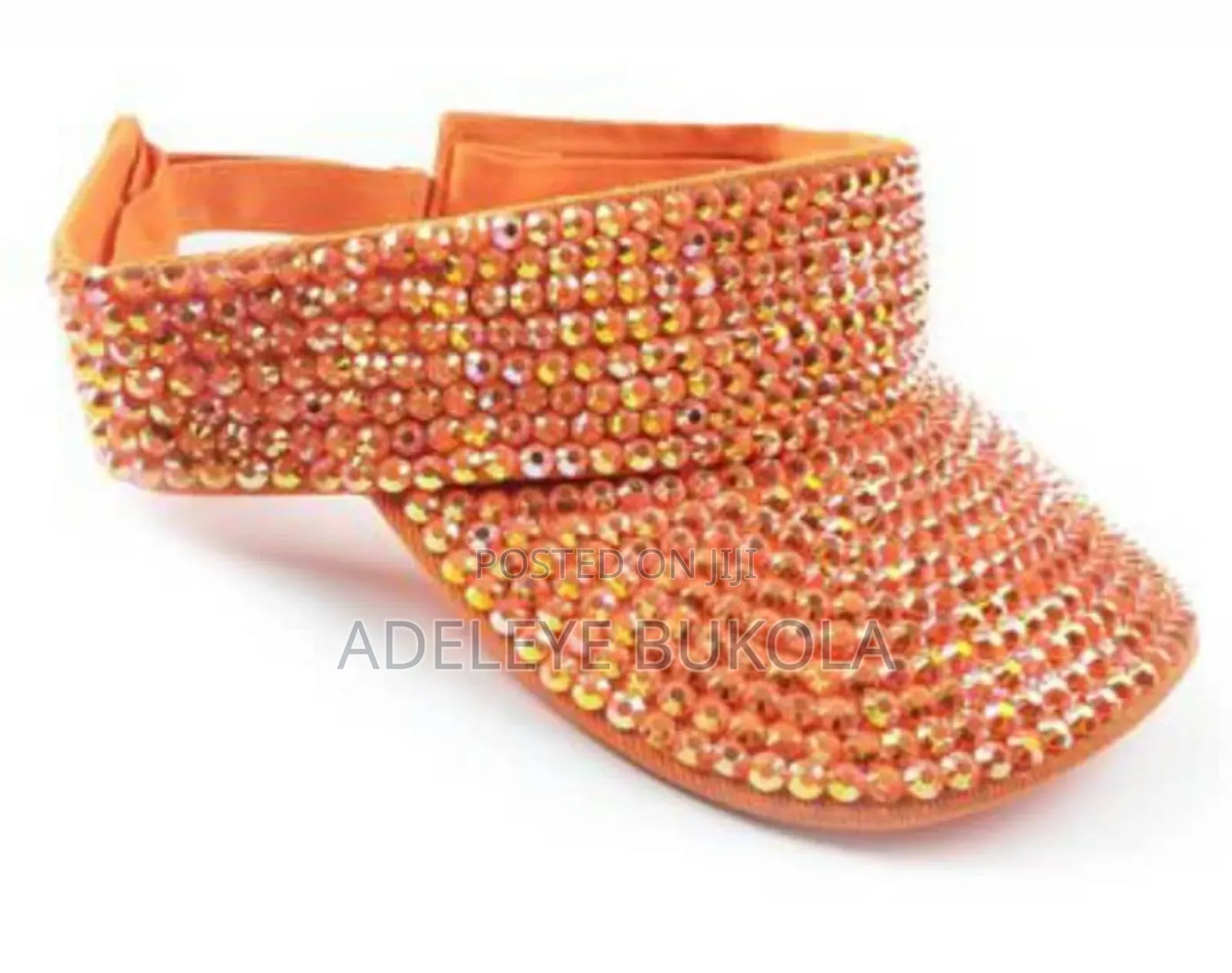 Rhinestone Visor Cap