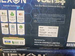 Hexon 1.1kva By 12v Indian Inverter