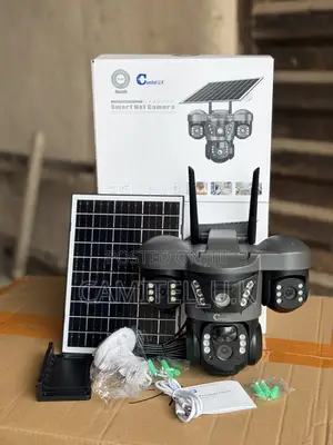 V380 Pro 3-Lens Solar Smart Security Camera