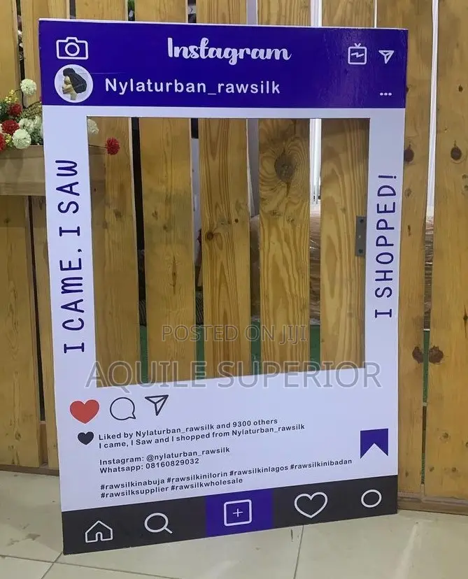 Instagram Frame Props Printing