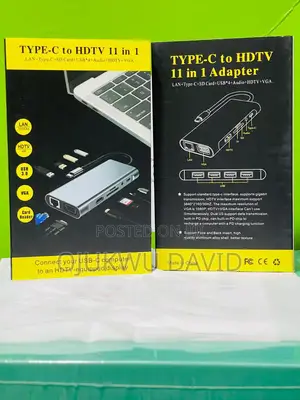 Type-C to HDTV Multi Function Adapter 11 in 1
