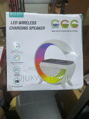 Wireless Speaker Night Light G Shape Led Wireless Charging Speaker