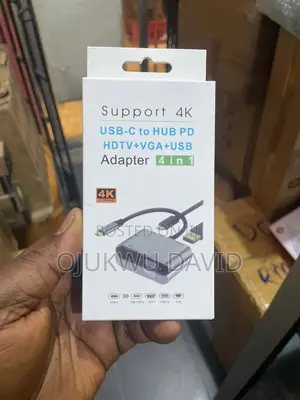 Converter 2 in 1 Type-C to Hdmi 4 in 1 Hd Dock
