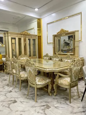 Luxury Royal Dining Set by 8seaters With Wine Bar and Sideboard Set