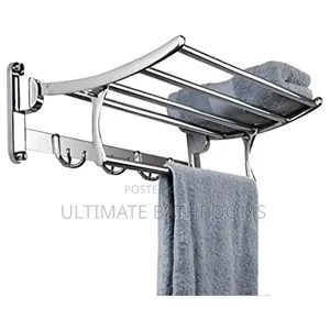 Heavy Gauge 60cm Quality Bathroom Towel Hanger