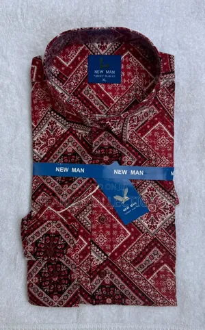 Red Color Office Dress Shirt for Men