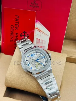 Budget Friendly Patek Silver Chain Watch