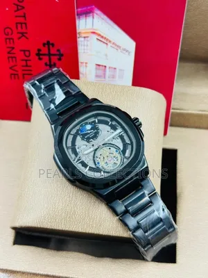 Budget Friendly Patek Black Chain Watch