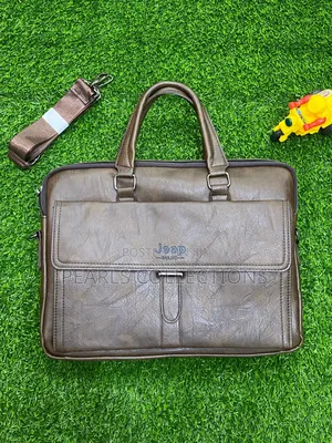 Dark Brown Leather Bags for Men