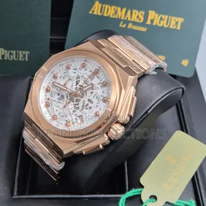 Ap Automatic Luxury Gold Chain Watch (White Face Dial)