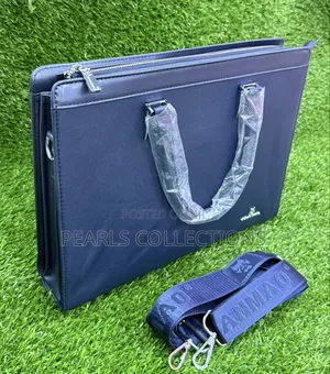 Men Office Leather Bags (Navy Blue Color)