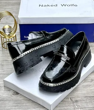Naked Wolfe Black Leather Shoes
