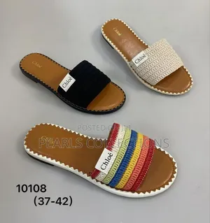 Flat Leather Slippers For Women