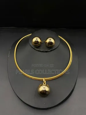 Gold Jewelry Set for Women (Ball-Shaped)