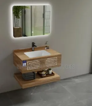 Quality Washing Hand Basin With Led Light Mirror