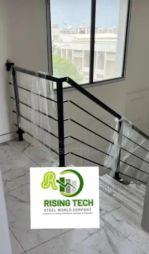 Black Square Pipe Railings
