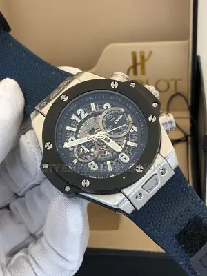 Hublot Chronograph Jean Leather Wristwatch