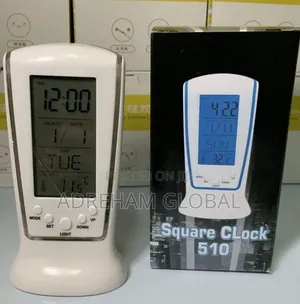 Digital Calendar Temperature Alarm Clock