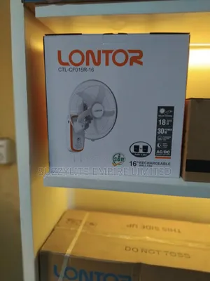 Lontor Rechargeable Wall Fan 16 Inches