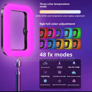 Rgb Phone Handheld Led Fill Light Selfie Light Phone Video Stabilizer