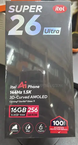 New Itel S26 Ultra 256 GB White