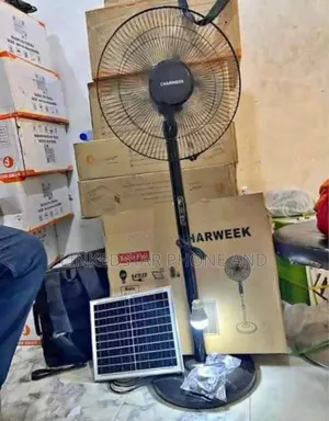 16inch Charweek Solar Rechargeable Standing Fan