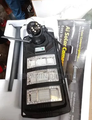 450 Solar Street Light With CCTV Security Camera