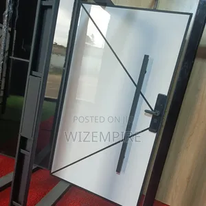 Main Entrance Security White Pivot Door Available
