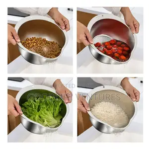 304 Stainless Steel Multipurpose Rice Washing Bowl